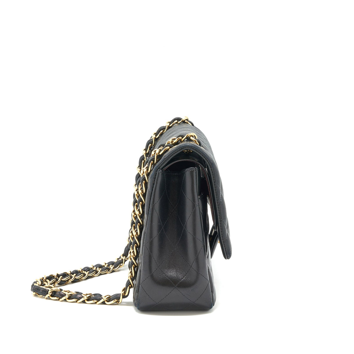 CHANEL Large Classic Flap Bag in Lambskin - Black