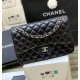 CHANEL Large Classic Flap Bag in Lambskin - Black