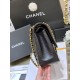 CHANEL Large Classic Flap Bag in Grained Calfskin - Black & Gold