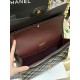 CHANEL Large Classic Flap Bag in Grained Calfskin - Black & Gold