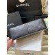 CHANEL Large Classic Flap Bag in Grained Calfskin - Black & Silver