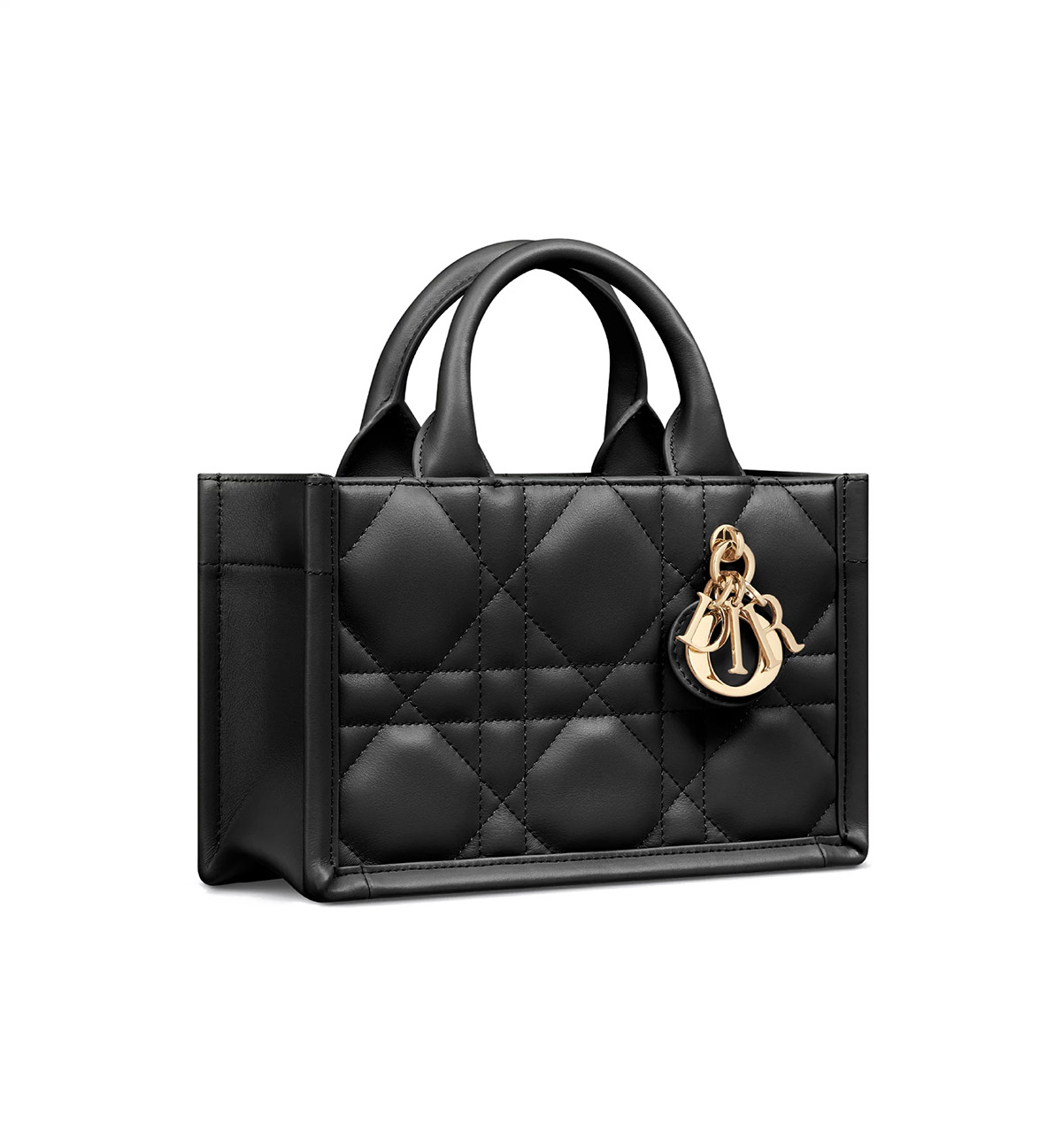 Dior Mini Book Tote Black Macrocannage Calfskin