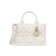 Dior Mini Book Tote Latte Macrocannage Calfskin