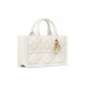 Dior Mini Book Tote Latte Macrocannage Calfskin