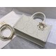 Dior Mini Book Tote Latte Macrocannage Calfskin