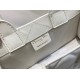 Dior Mini Book Tote Latte Macrocannage Calfskin