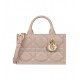 Dior Mini Book Tote Powder Beige Macrocannage Calfskin