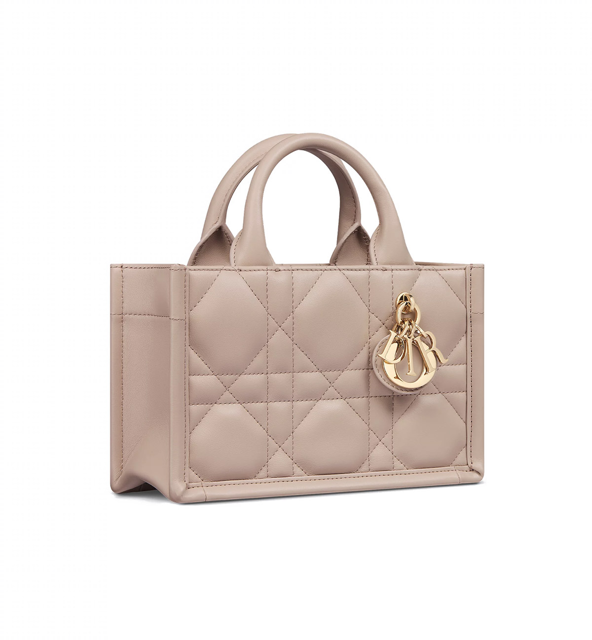 Dior Mini Book Tote Powder Beige Macrocannage Calfskin