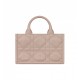 Dior Mini Book Tote Powder Beige Macrocannage Calfskin