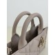 Dior Mini Book Tote Powder Beige Macrocannage Calfskin