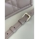 Dior Mini Book Tote Powder Beige Macrocannage Calfskin