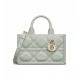 Dior Mini Book Tote Bright Green Macrocannage Calfskin