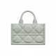 Dior Mini Book Tote Bright Green Macrocannage Calfskin