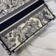 Dior Medium Book Tote Ecru and Blue Toile de Jouy Embroidery