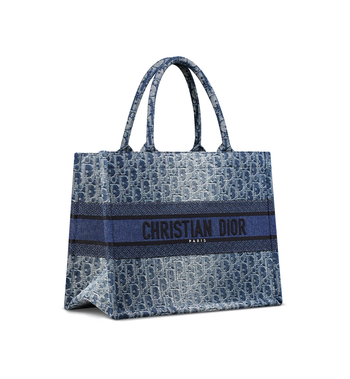 Dior Medium Book Tote Blue Denim Dior Oblique Jacquard