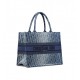 Dior Medium Book Tote Blue Denim Dior Oblique Jacquard