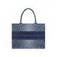 Dior Medium Book Tote Blue Denim Dior Oblique Jacquard