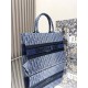 Dior Medium Book Tote Blue Denim Dior Oblique Jacquard