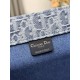 Dior Medium Book Tote Blue Denim Dior Oblique Jacquard