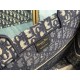 Dior Large Book Tote Ecru and Blue Dior Oblique Embroidery 