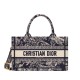 Dior Mini Book Tote Blue Toile de Jouy Embroidery