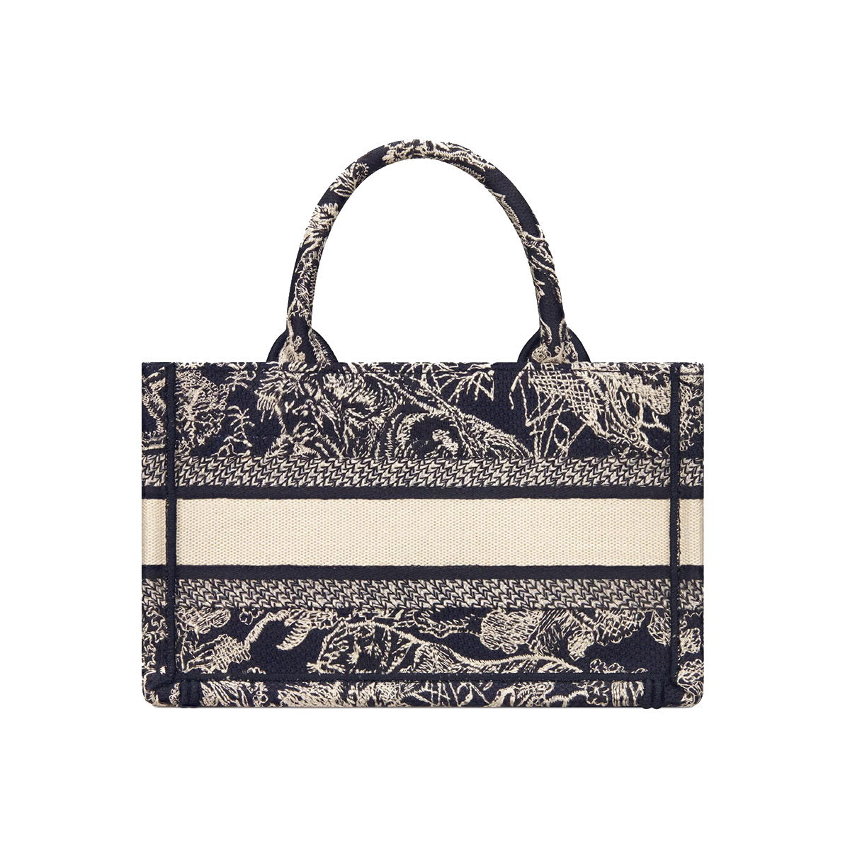 Dior Mini Book Tote Blue Toile de Jouy Embroidery