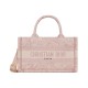 Dior Mini Book Tote Pink Toile de Jouy Embroidery