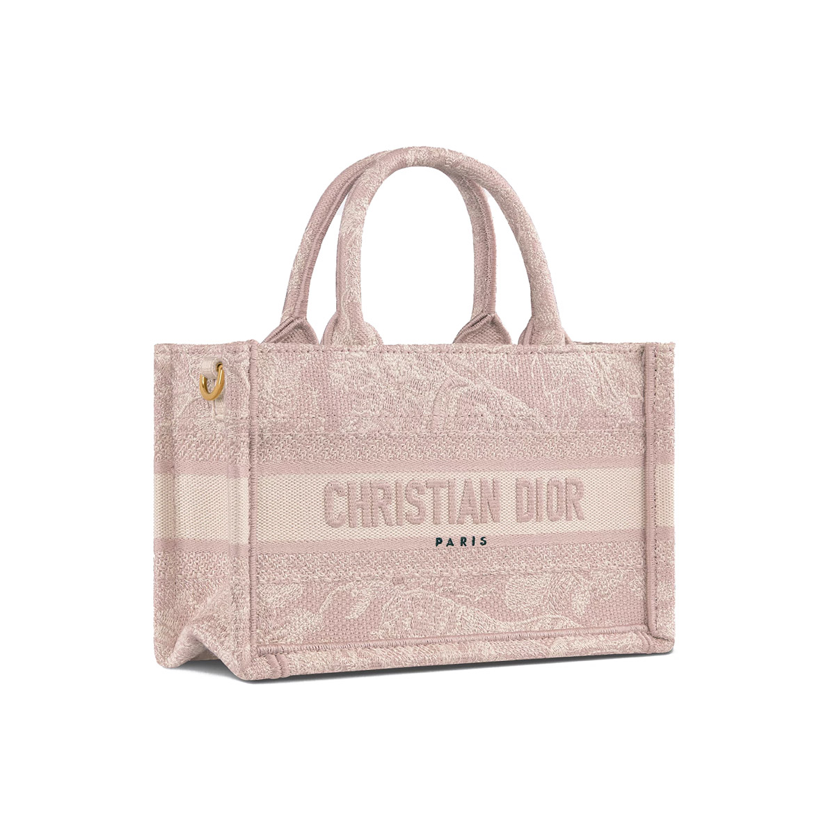 Dior Mini Book Tote Pink Toile de Jouy Embroidery