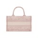 Dior Mini Book Tote Pink Toile de Jouy Embroidery