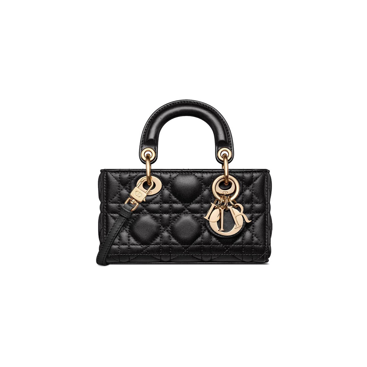 Dior Micro Lady D-Joy Bag in Cannage Lambskin - Black 