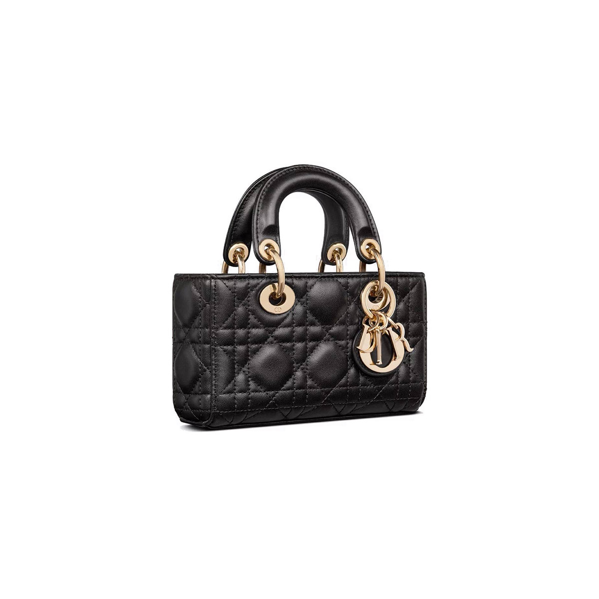 Dior Micro Lady D-Joy Bag in Cannage Lambskin - Black 