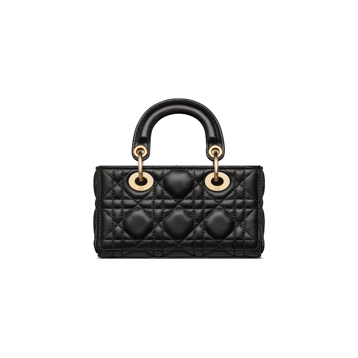 Dior Micro Lady D-Joy Bag in Cannage Lambskin - Black 