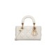 Dior Micro Lady D-Joy Bag in Cannage Lambskin - Latte