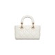 Dior Micro Lady D-Joy Bag in Cannage Lambskin - Latte