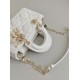 Dior Micro Lady D-Joy Bag in Cannage Lambskin - Latte