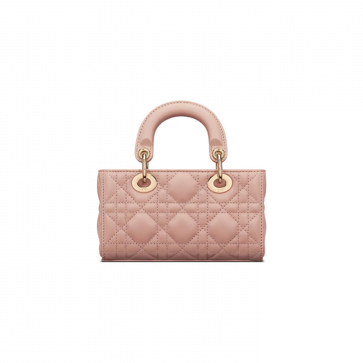 Dior Micro Lady D-Joy Bag in Cannage Lambskin - Rose des Vents