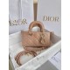 Dior Micro Lady D-Joy Bag in Cannage Lambskin - Rose des Vents