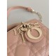 Dior Micro Lady D-Joy Bag in Cannage Lambskin - Rose des Vents