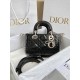 Dior Micro Lady D-Joy Bag in Patent Cannage Calfskin - Black 