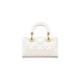 Dior Micro Lady D-Joy Bag in Patent Cannage Calfskin - Latte