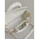 Dior Micro Lady D-Joy Bag in Patent Cannage Calfskin - Latte