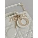 Dior Micro Lady D-Joy Bag in Patent Cannage Calfskin - Latte