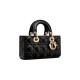 Dior Small Lady D-Joy Bag in Cannage Lambskin - Black