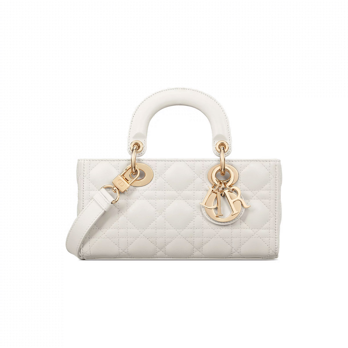 Dior Small Lady D-Joy Bag in Cannage Lambskin - Latte