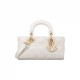 Dior Small Lady D-Joy Bag in Cannage Lambskin - Latte