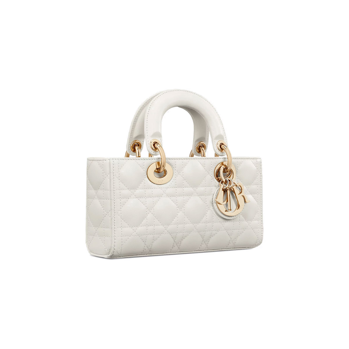 Dior Small Lady D-Joy Bag in Cannage Lambskin - Latte