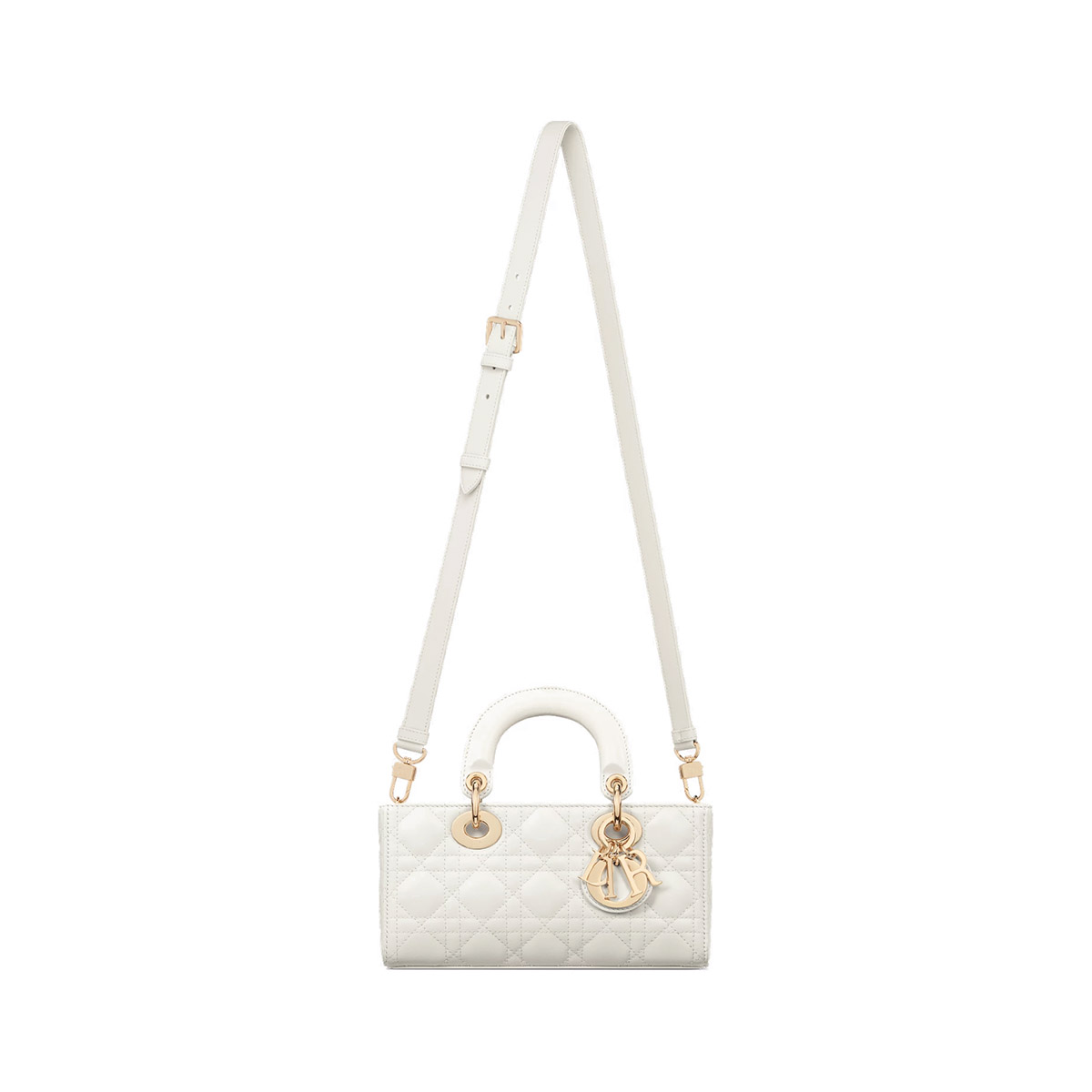 Dior Small Lady D-Joy Bag in Cannage Lambskin - Latte