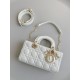 Dior Small Lady D-Joy Bag in Cannage Lambskin - Latte