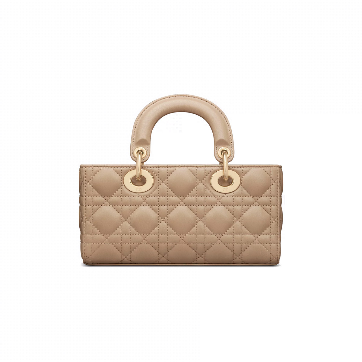 Dior Small Lady D-Joy Bag in Cannage Lambskin - Biscuit