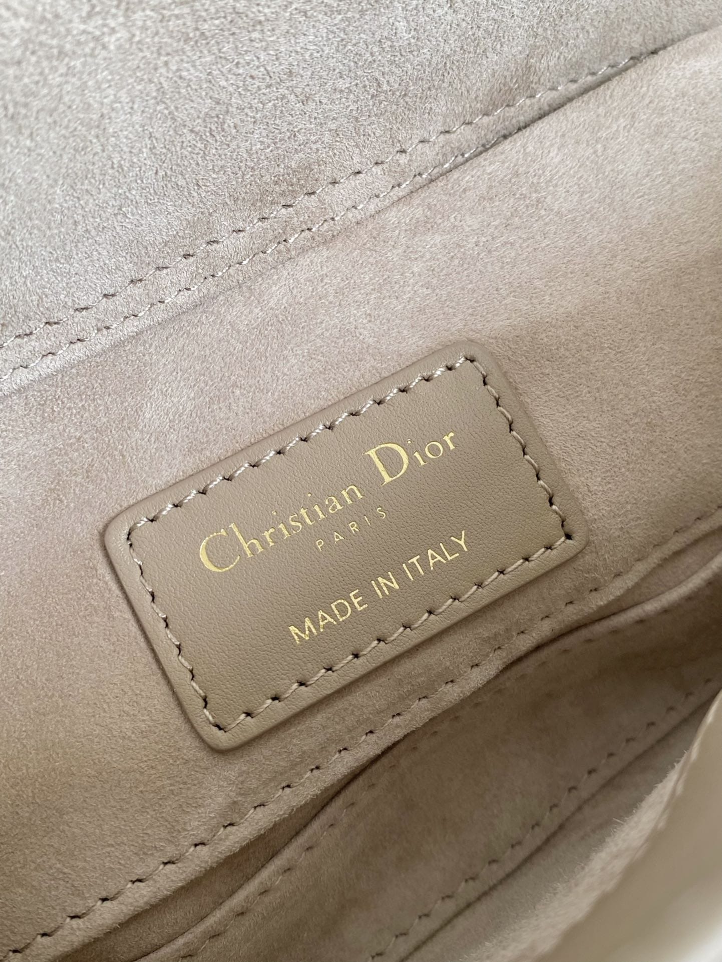 Dior Small Lady D-Joy Bag in Cannage Lambskin - Biscuit